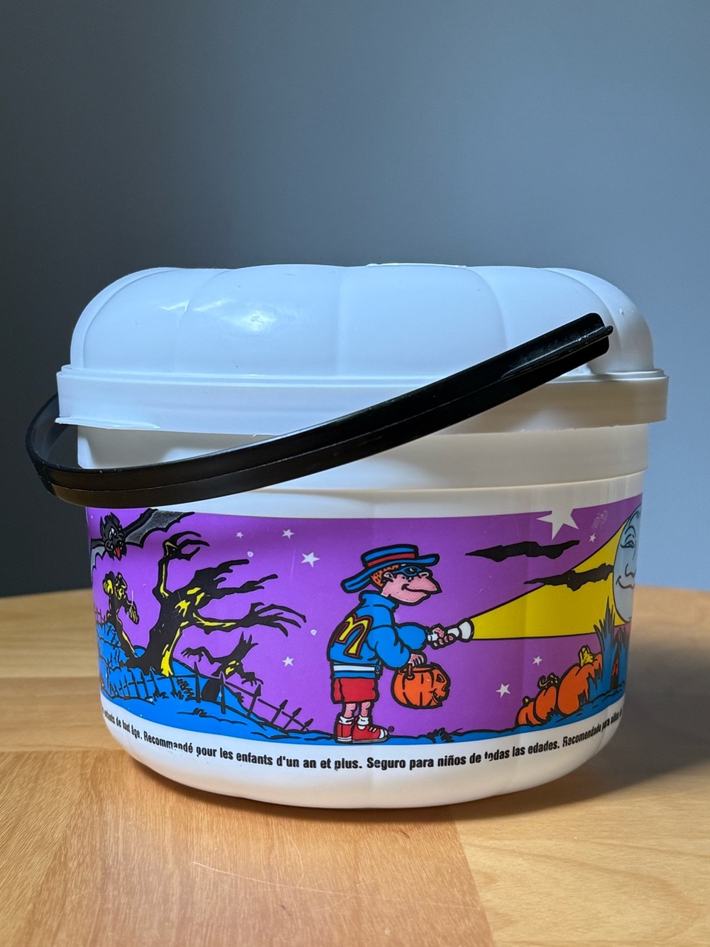 McDonald's Halloween Vintage c1999 Boo-Bucket Trick-Or-Treat Candy Pail